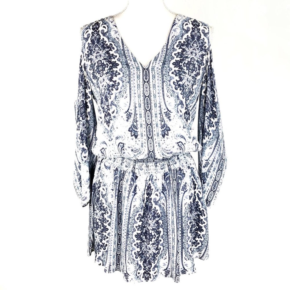 Alice + Olivia Palace Paisley Cold Shoulder Dress - Picture 4 of 11